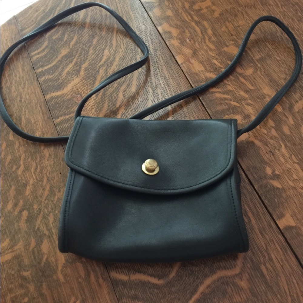 Cute little black leather purse